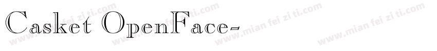 Casket OpenFace字体转换